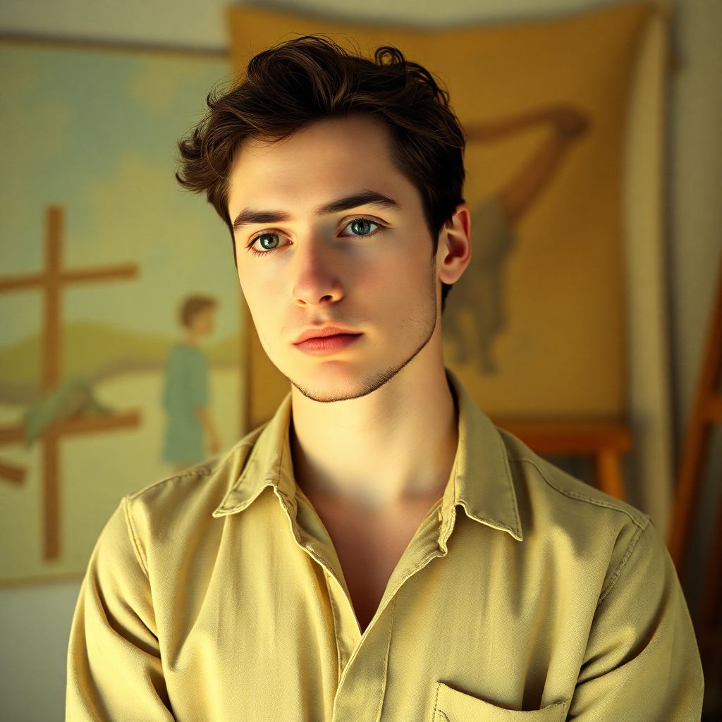 The Atelier AI portrait — painterly studio portrait, old-world craft style